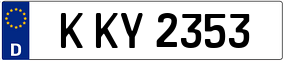 Trailer License Plate